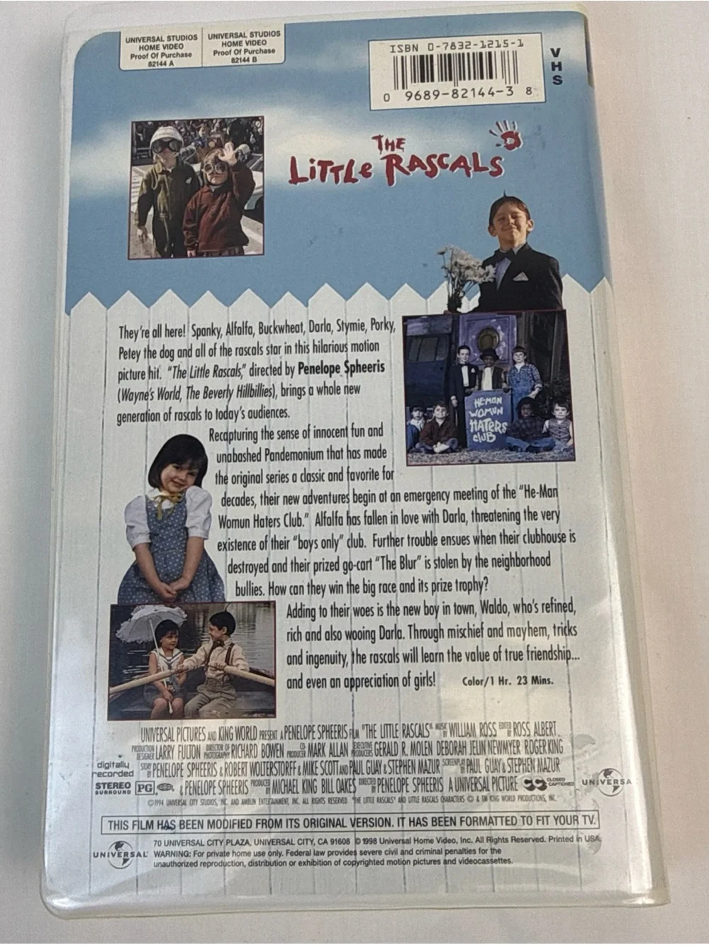 The Little Rascals Kids Movie VHS - Universal